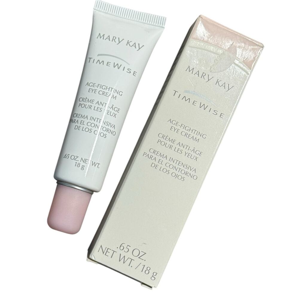 Mary Kay Timewise Age Fighting Eye‎ Cream .65oz Discontinued Pink Cap Full New
